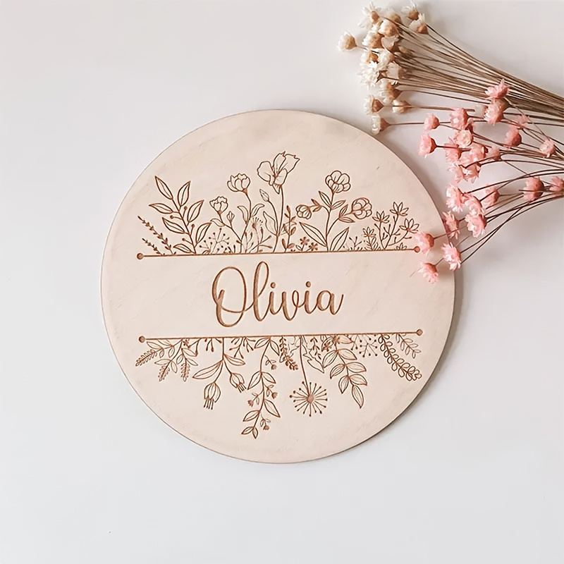 Personalized Floral Engraved N - Baby Products Decoration recension och pris
