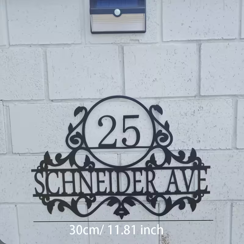 Custom Metal House Number & St - Baby Products Decoration recension och pris
