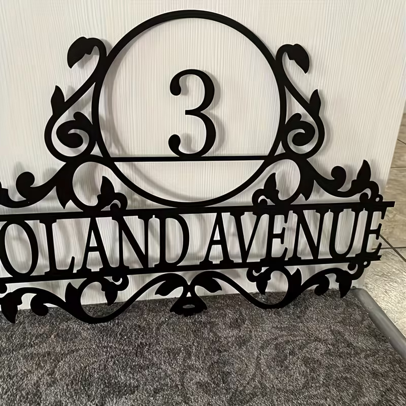 Custom Metal House Number & St - Baby Products Decoration recension och pris