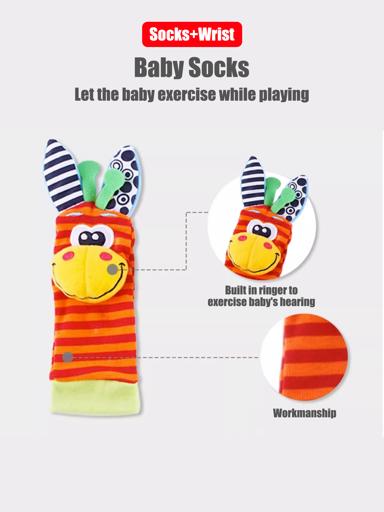 4pcs/Set Baby Infant Wrist Rat - Baby Products Game recension och pris