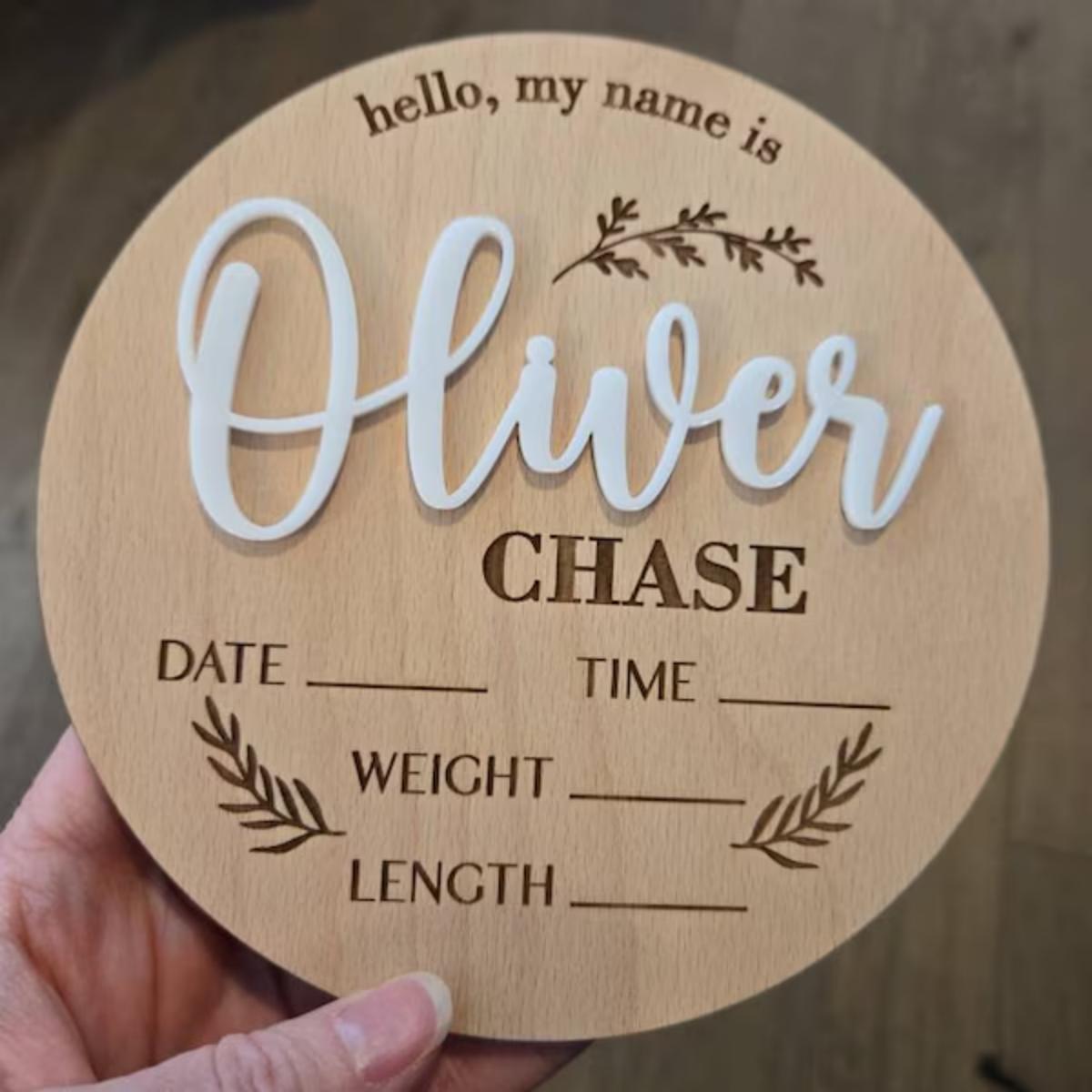 1Pc Custom Baby Announcement S - Baby Products Decoration recension och pris