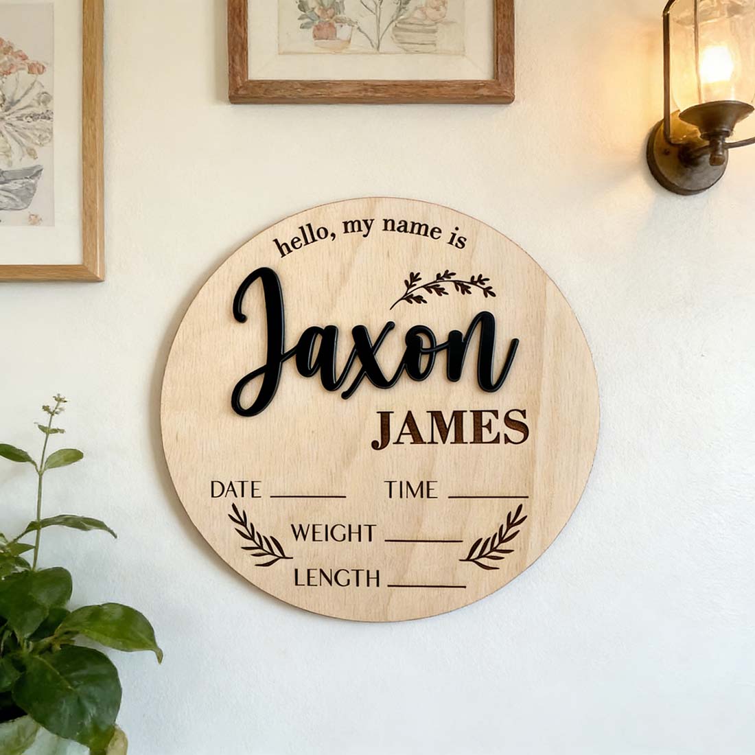 1Pc Custom Baby Announcement S - Baby Products Decoration recension och pris