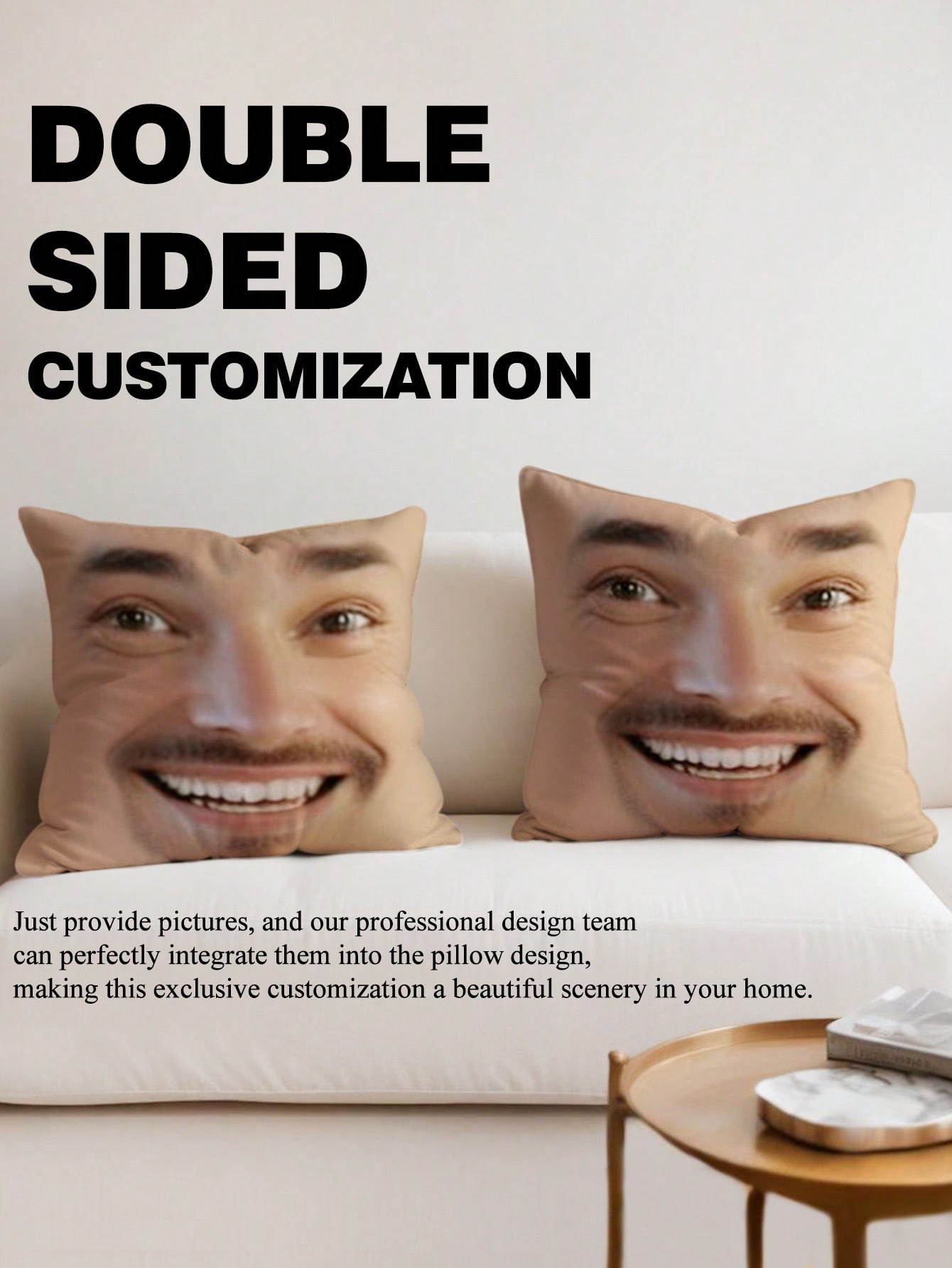 1pc Custom Face Square Pillow  - Baby Products Decoration recension och pris