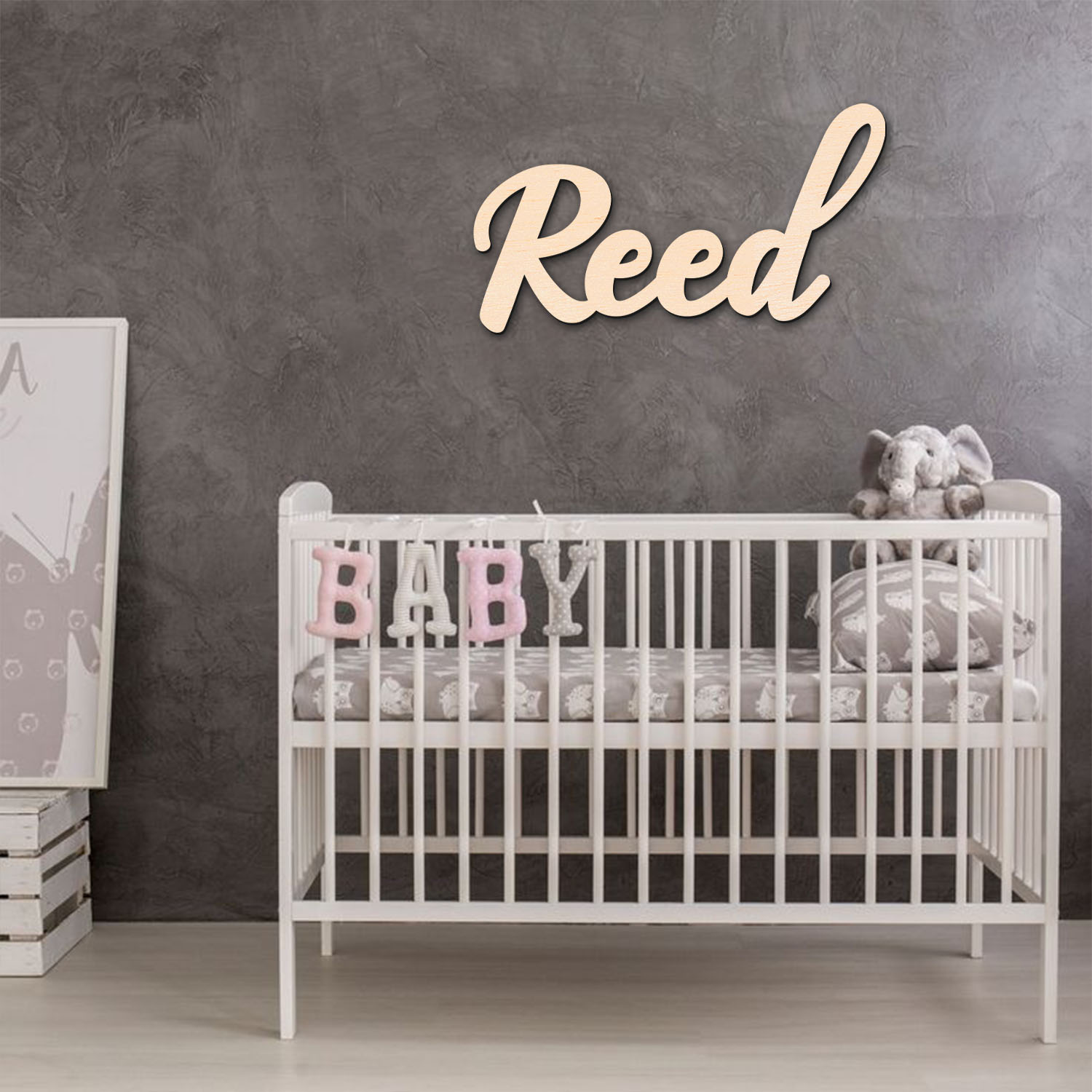 1pc personalized wooden surnam - Baby Products Decoration recension och pris