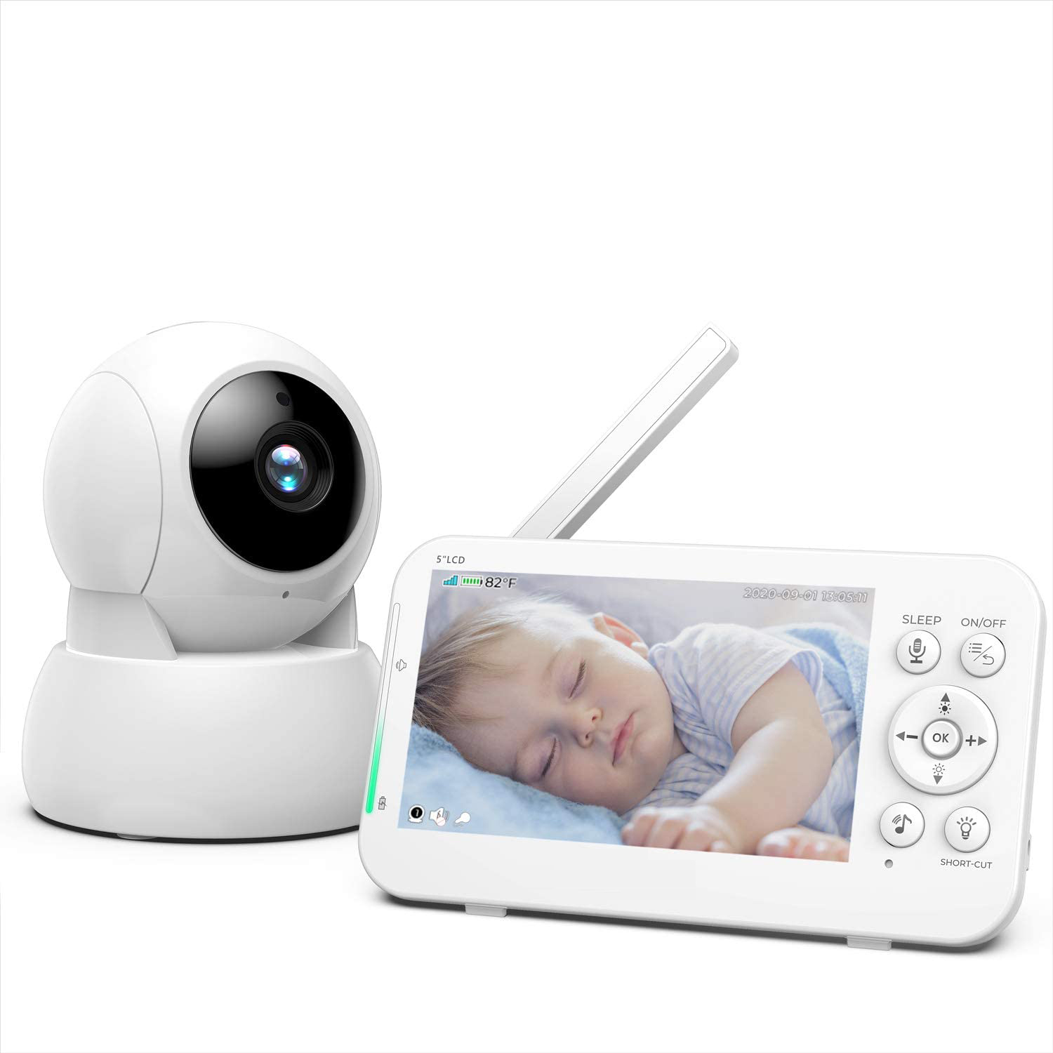 5Inch Screen 720P Temperature  - Wireless Baby Monitor recension och pris