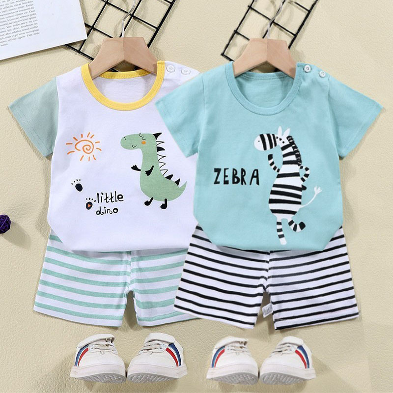 Cotton Tees+Shorts 2-piece Tra - Baby Products For Summer recension och pris