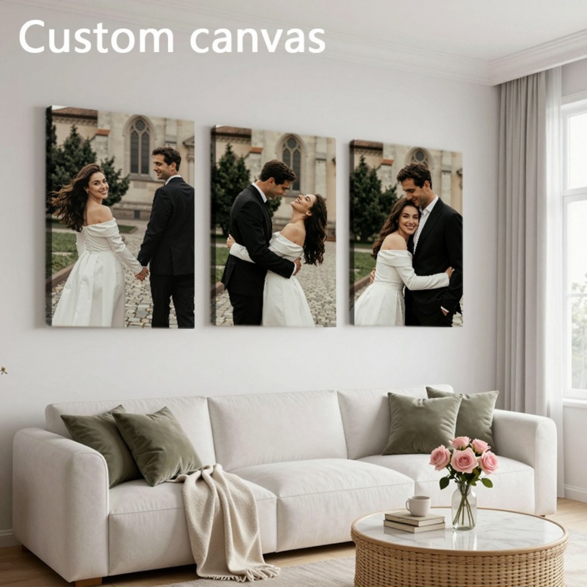 Set of 3 Custom Photo Canvas P - Baby Products Decoration recension och pris