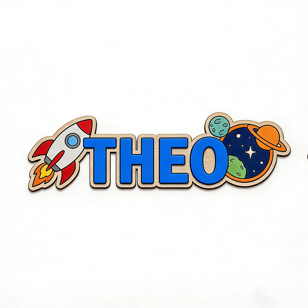 Personalized Space Rocket Name - Baby Products Decoration recension och pris
