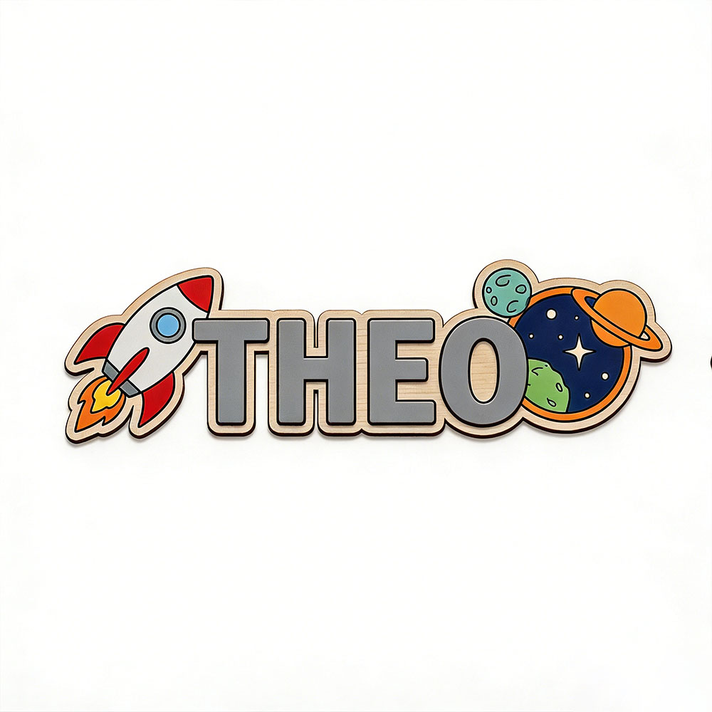 Personalized Space Rocket Name - Baby Products Decoration recension och pris