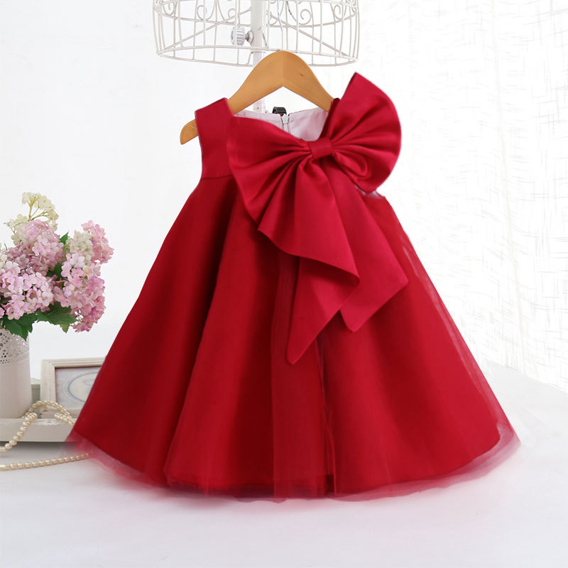 Summer Big Bow Baby Girl Dress - Baby Products For Summer recension och pris