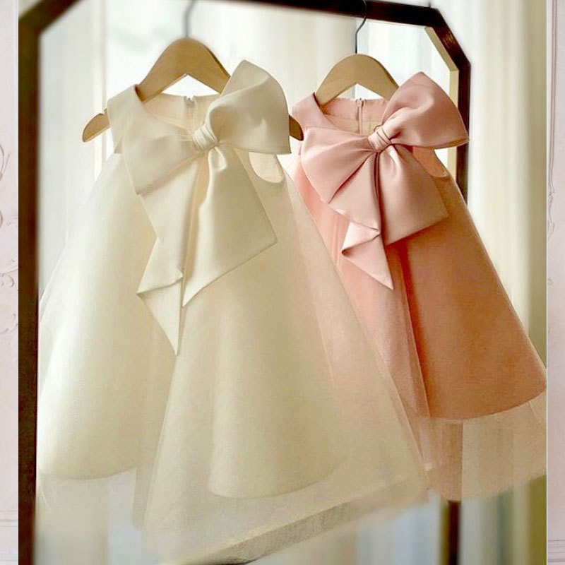 Summer Big Bow Baby Girl Dress - Baby Products For Summer recension och pris