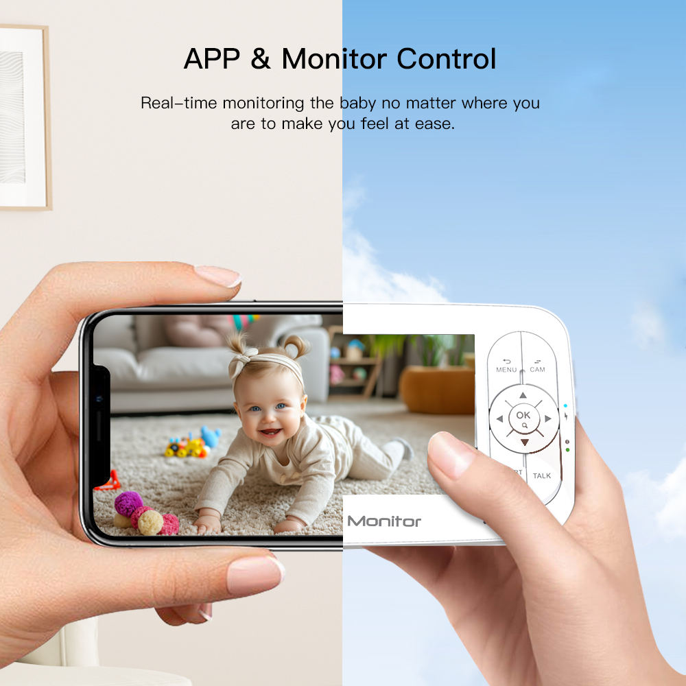 5Inch 2MP 1080P  APP Remote Co - Wireless Baby Monitor recension och pris