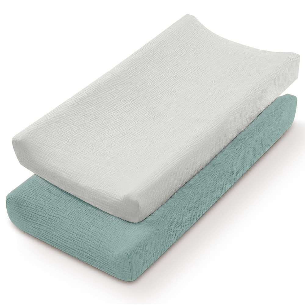 2PCS Breathable Cotton Diaper  - Diaper Changing Mat recension och pris