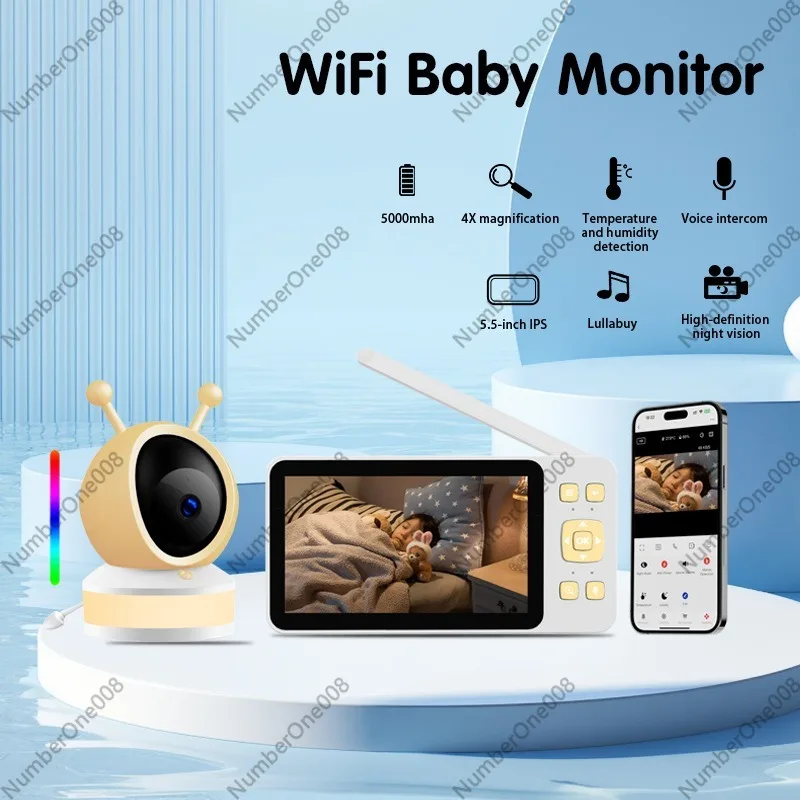 5 Inch HD Baby Monitor, Wirele - Wireless Baby Monitor recension och pris
