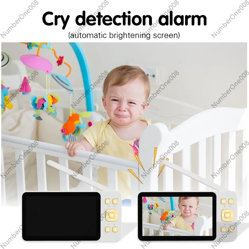 5 Inch HD Baby Monitor, Wirele - Wireless Baby Monitor recension och pris