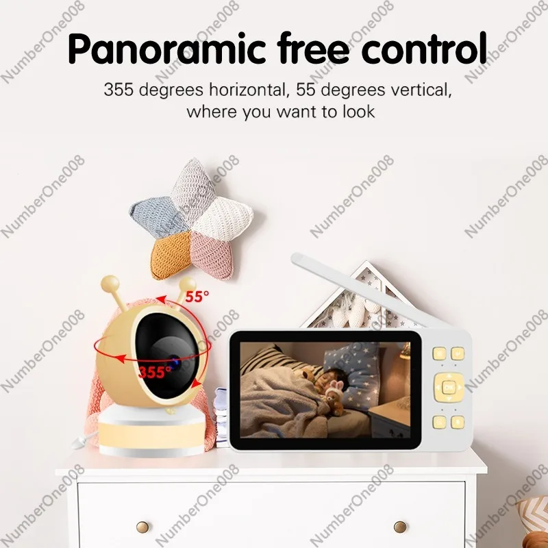 5 Inch HD Baby Monitor, Wirele - Wireless Baby Monitor recension och pris