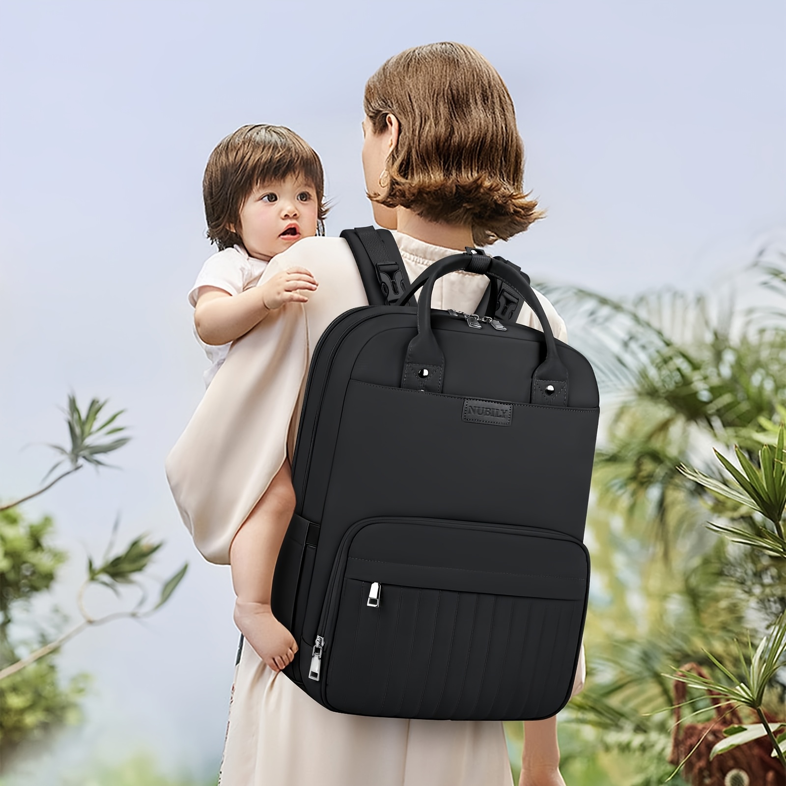 NEWHEY Changing Bag Backpack w - Diaper Changing Mat recension och pris