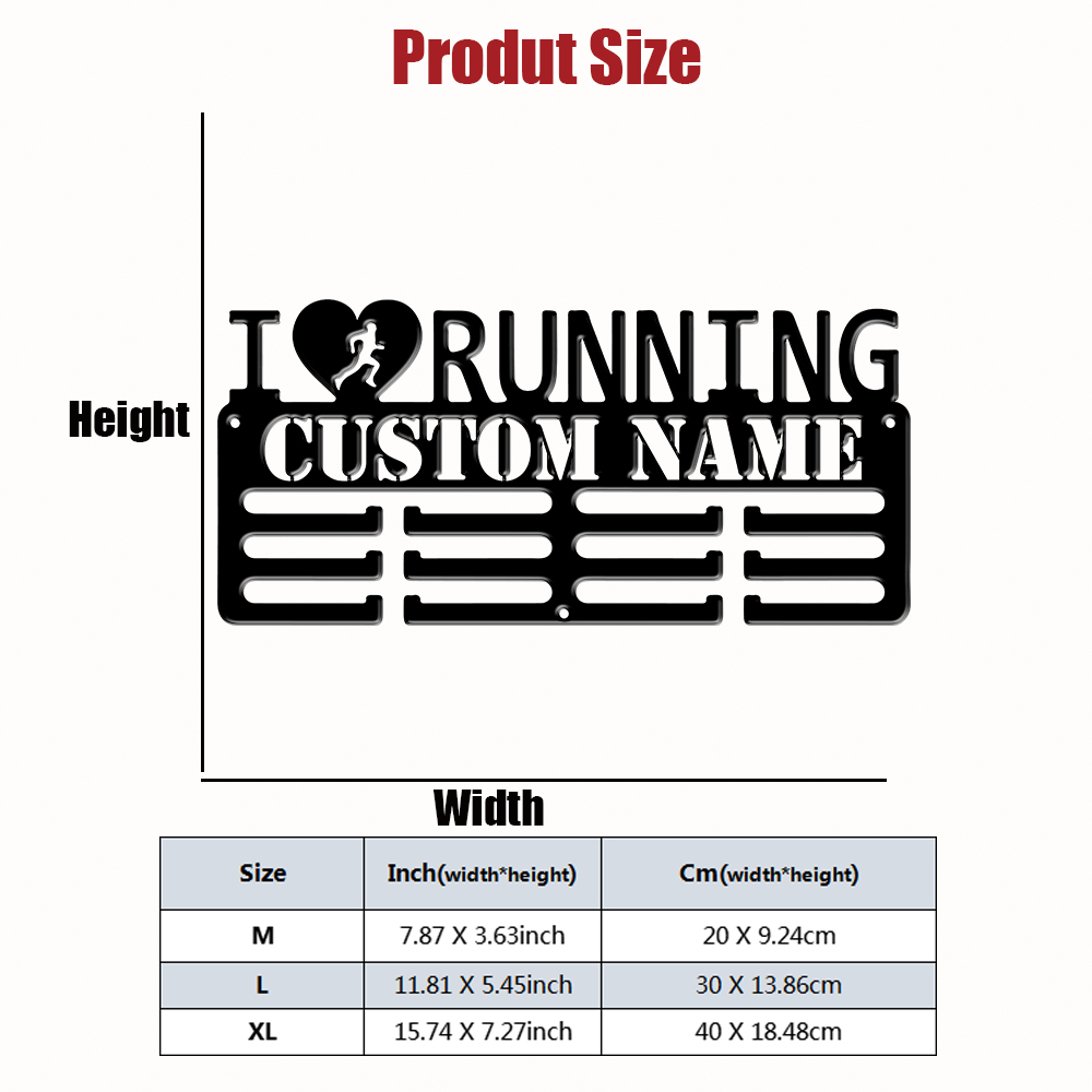 Custom I Love Running Metal Me - Baby Products Decoration recension och pris