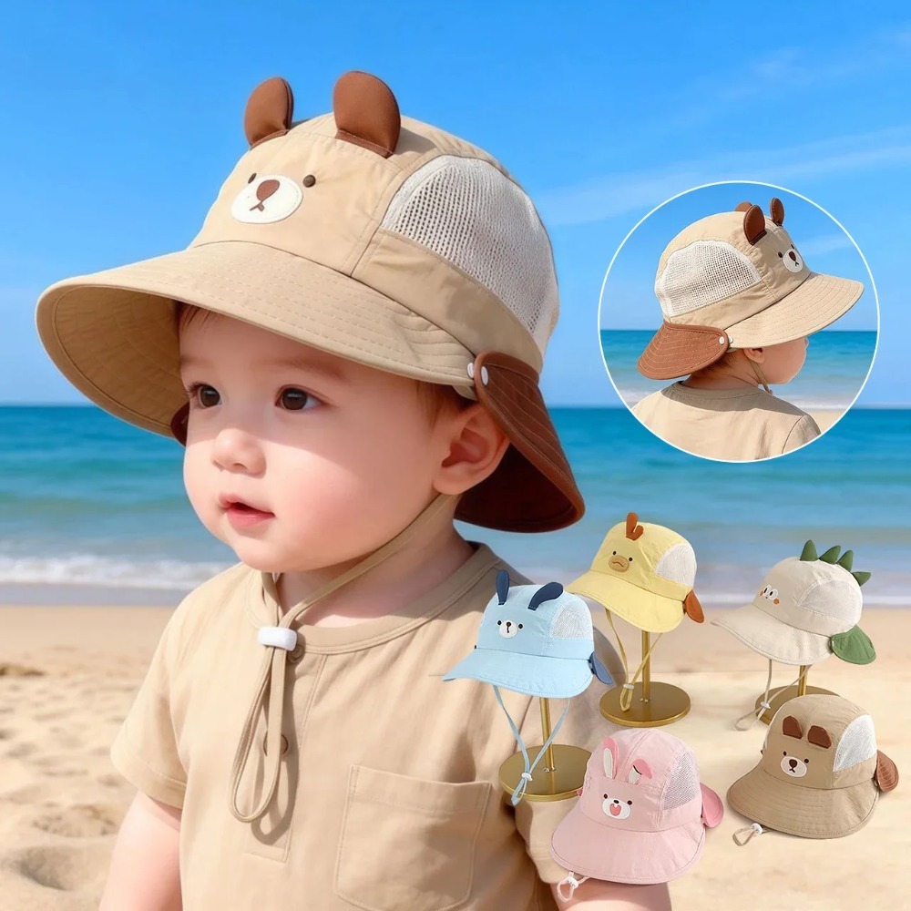 Cute Cartoon Baby Beach Hat wi - Baby Products For Summer recension och pris
