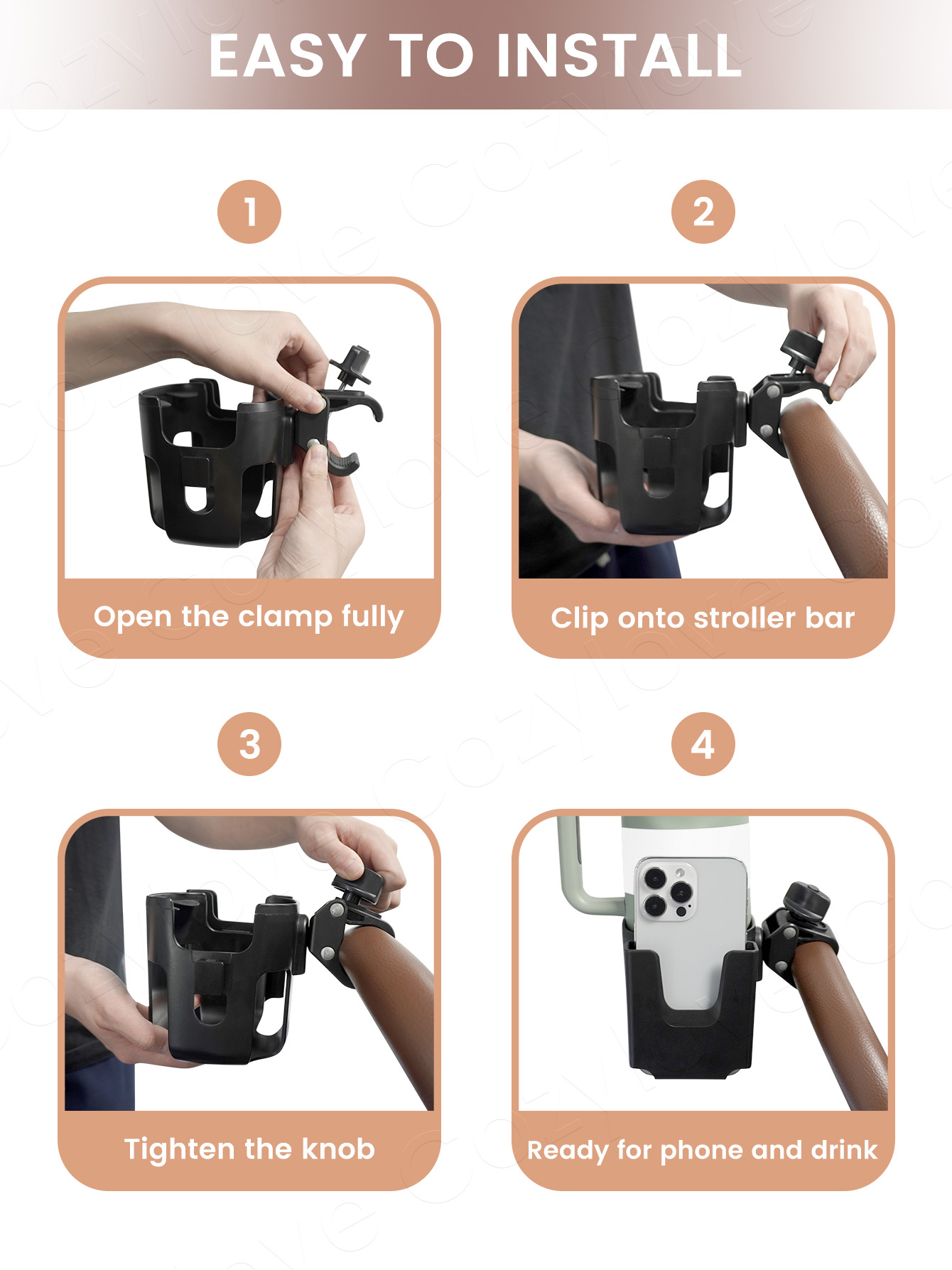 Large Size Stroller Cup Holder - Stroller Accessories recension och pris
