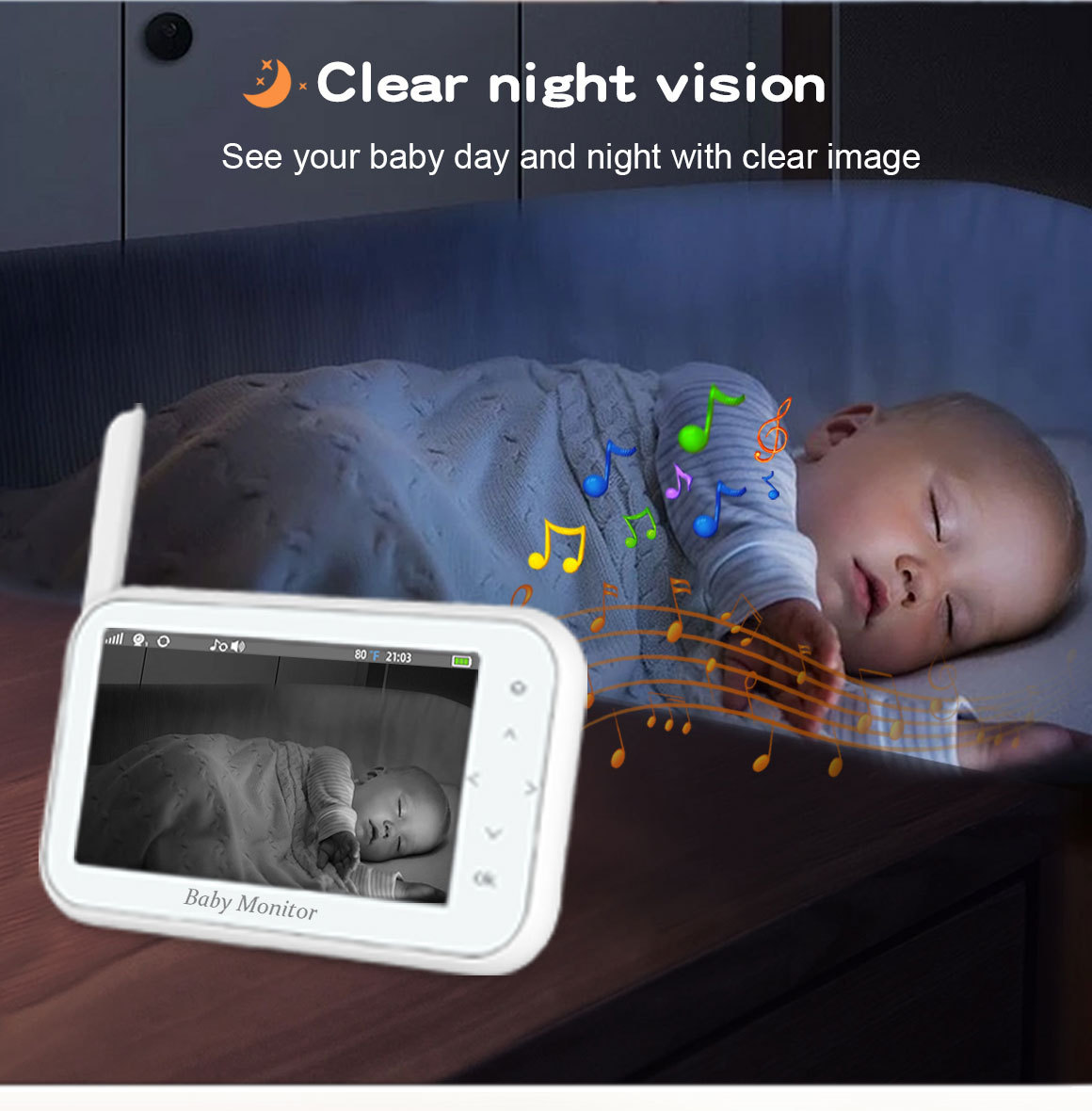 720P Wireless PTZ Baby Monitor - Wireless Baby Monitor recension och pris