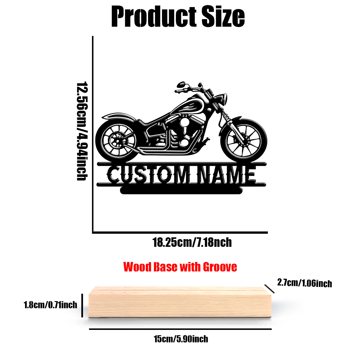 1Pc Csutom Name Road Motorbike - Baby Products Decoration recension och pris