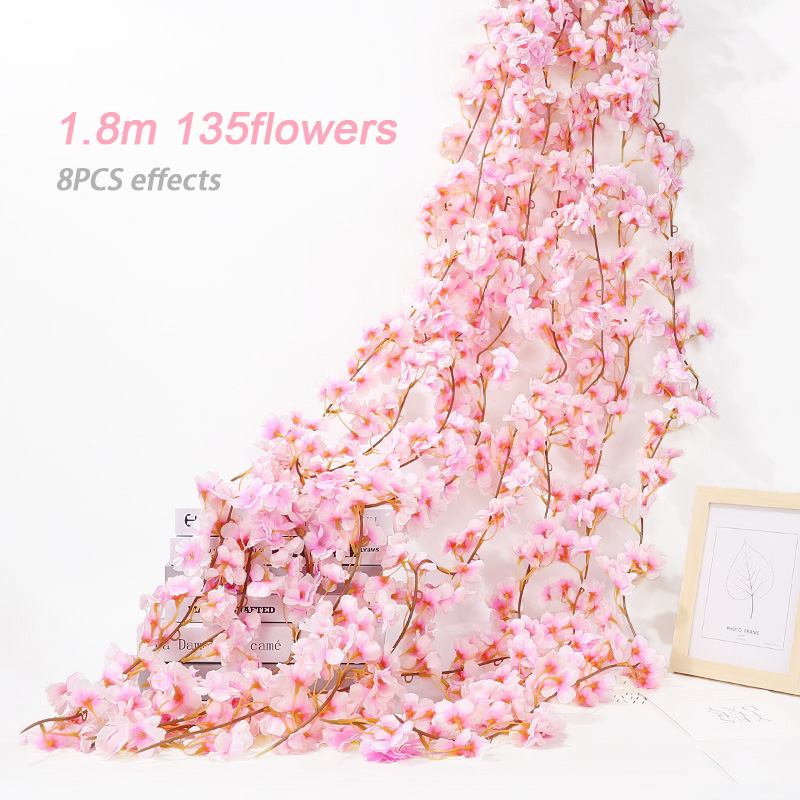 1.8m Pink Cherry Blossom Artif - Baby Products Decoration recension och pris